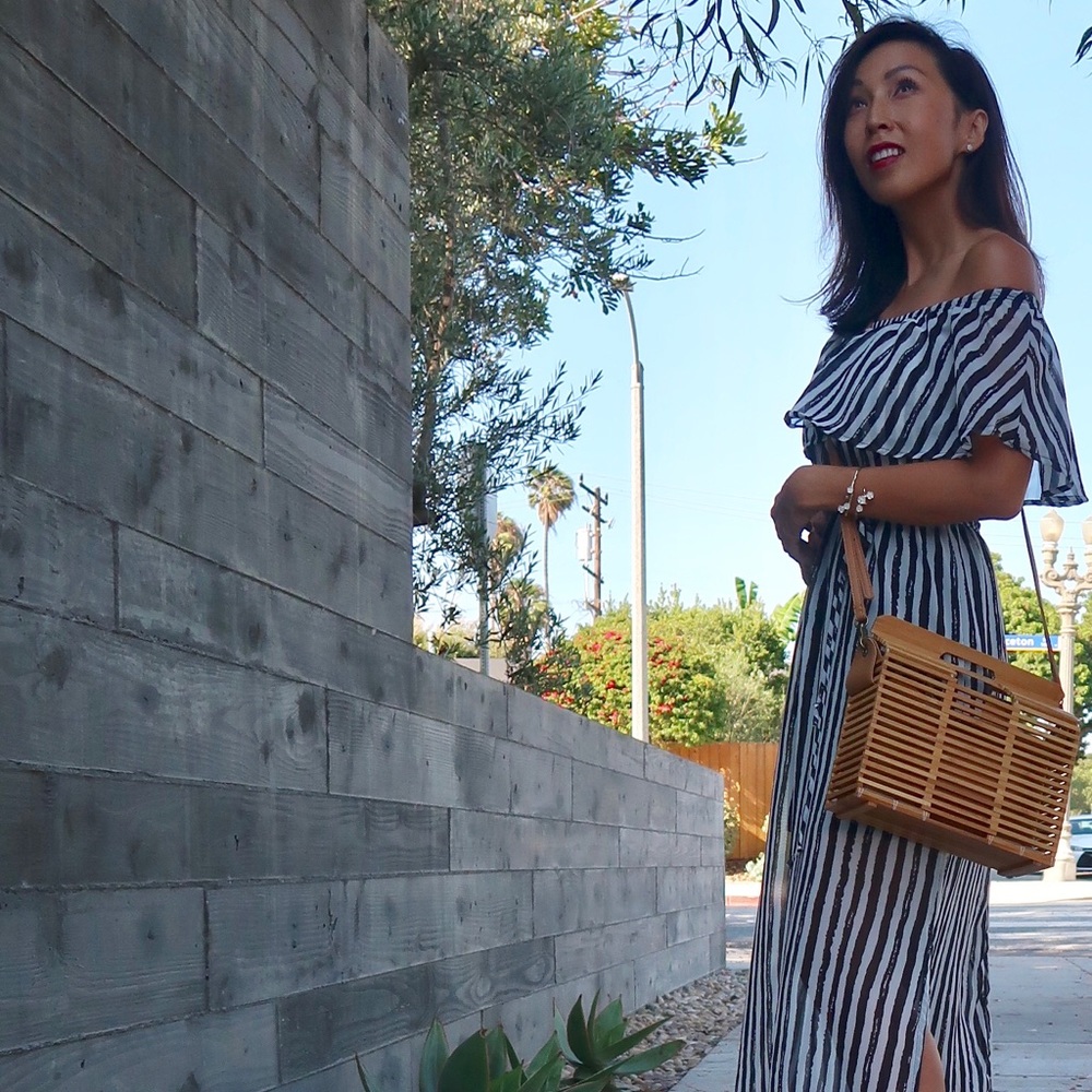 LAST ONE!Bamboo Satchel Crossbody- Medium - Picture 7 of 8